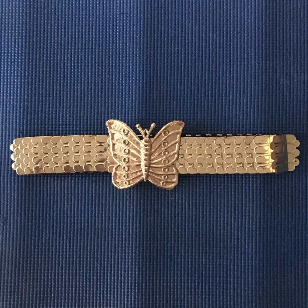 Vintage 1970’s Butterfly Fish Scale Stretch Belt